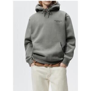 Zara Bye For New Paris 1985 Hoodie Army Green Mens Size Large